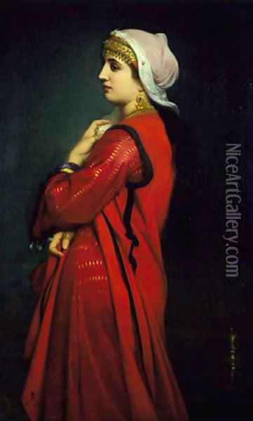 An Armenian Woman Oil Painting - Charles Zacharie Landelle