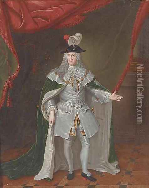 Portrait of a nobleman Oil Painting - Johann-Philipp Behr