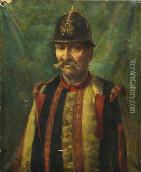 Un Policier Oil Painting - Vladimir Egorovich Makovsky