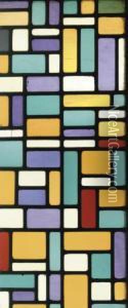 Stained-glass Composition Viii Oil Painting - Theo van Doesburg