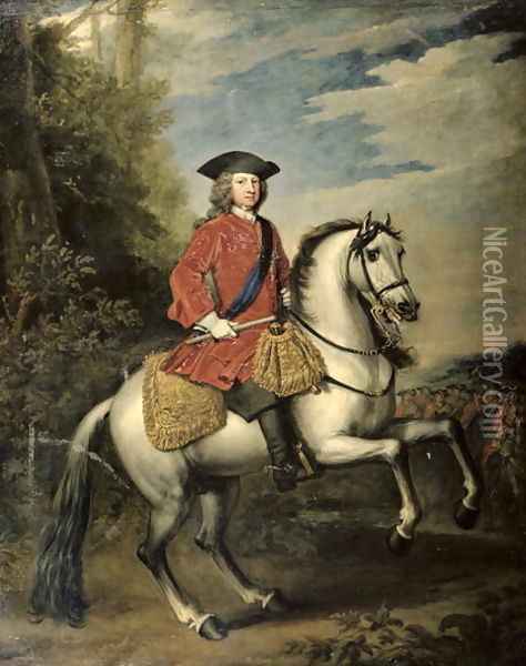 Portrait of King George I Oil Painting - Sir Godfrey Kneller