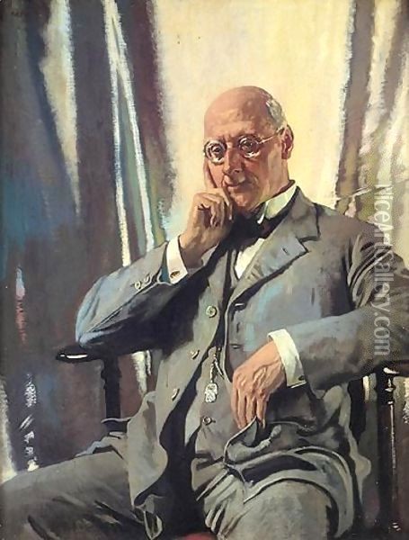 Portrait Of Mr Francis Henry Edward Livesay Oil Painting - Sir William Newenham Montague Orpen