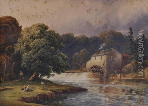 The Old Watermill Oil Painting - Thomas, Tom Dudley