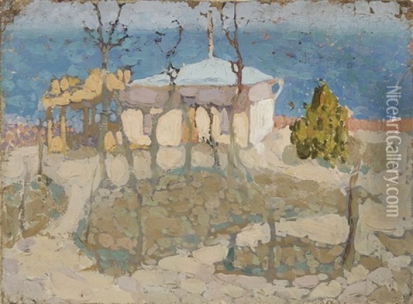 Maison Sur La Mer Noire Oil Painting - Vladimir Davidovich Baranoff-Rossine