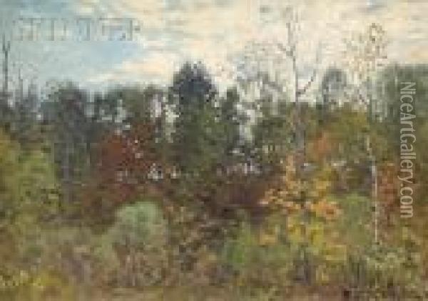 The Summer Forest Oil Painting - John Joseph Enneking