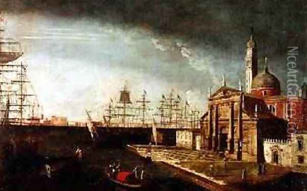 The Church of San Giorgio Maggiore Oil Painting - Michele Marieschi