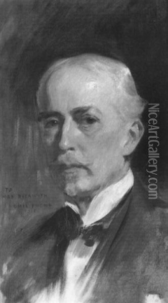 Portrait Of A Man Oil Painting - Emile Fuchs