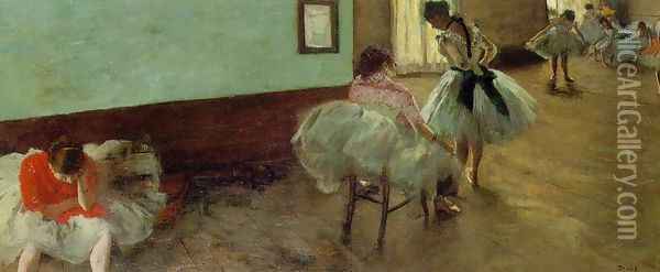 The Dance Lesson Oil Painting - Edgar Degas