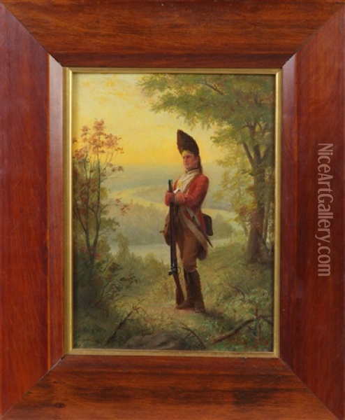 Revolutionary War Soldier Oil Painting - Julian Scott