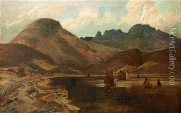 Loch Landscape Oil Painting - James Guthrie