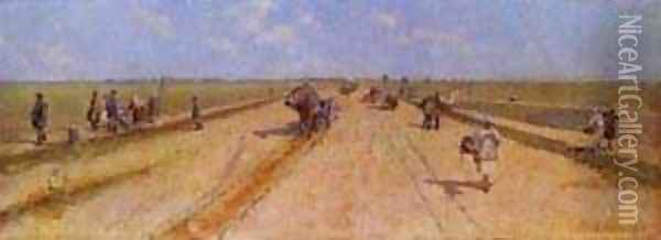 Road 1887 Oil Painting - Andrei Petrovich Ryabushkin