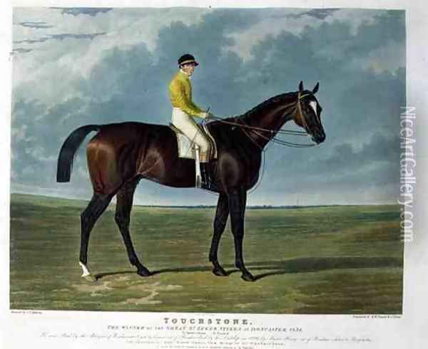 'Touchstone', the Winner of the Great St. Leger Stakes at Doncaster, 1834 Oil Painting - John Frederick Herring Snr
