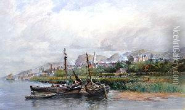 Newburgh, Fife Oil Painting - James Hall Cranstoun