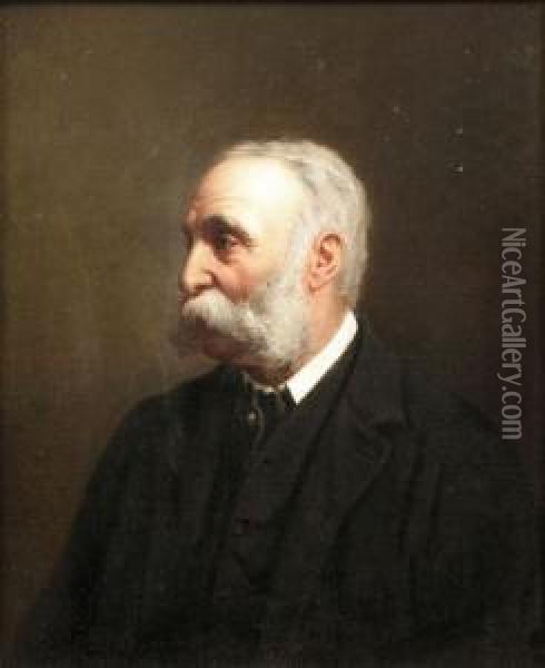 Portrait Of A Gentleman,
Thought To Be Mr Whittaker Oil Painting - Sir Edward John Poynter