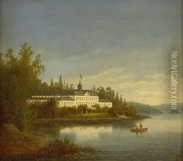 Ulriksdal Fran Stockholm Oil Painting - Carl Abraham Rothsten