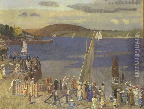 Padstow Regatta Oil Painting - Alfred Walter Bayes