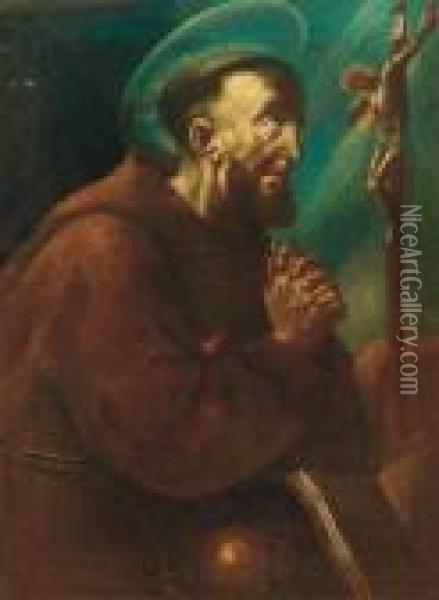 San Francesco Oil Painting - Michelangelo Merisi Da Caravaggio