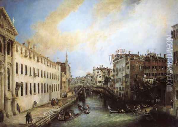 Rio dei Mendicanti, 1724 Oil Painting - (Giovanni Antonio Canal) Canaletto