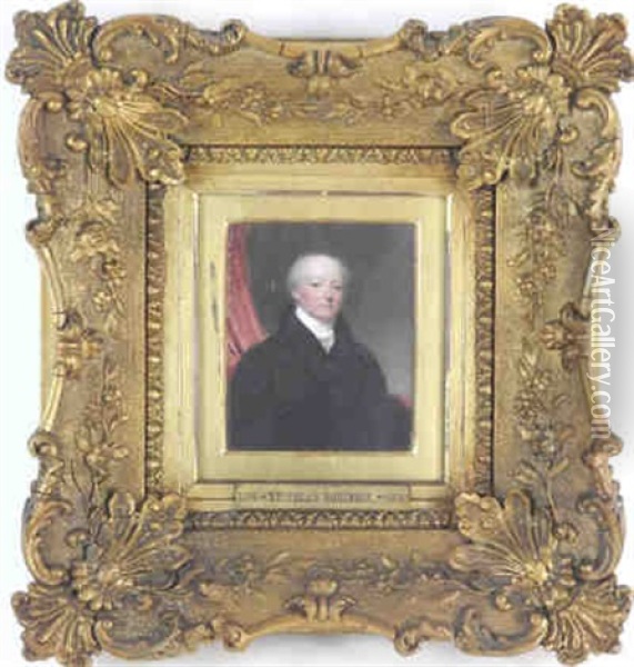 Portrait Of Nicholas Robinson Of Sudley House, Liverpool And Of Frankton, Shropshire And Of The Rev. Nicholas Robinson Oil Painting - Thomas Hargreaves