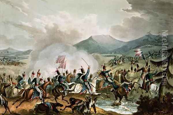 Battle of Morales Oil Painting - William Heath