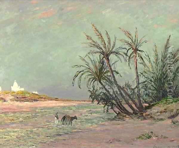 L'Oued D'Oueld-Djellal, Sahara Oil Painting - Maxime Maufra