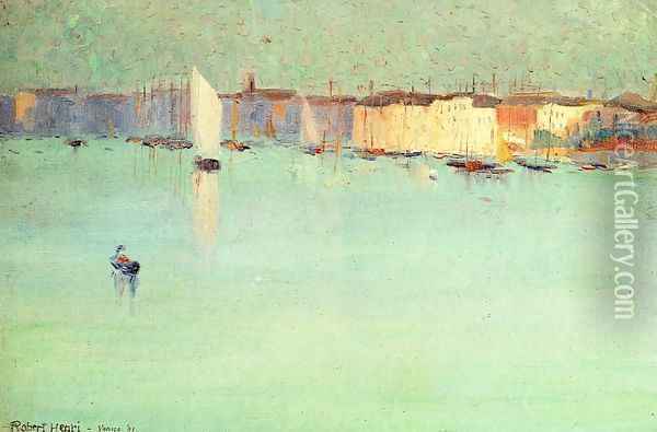 Early Morning Venice Oil Painting - Robert Henri