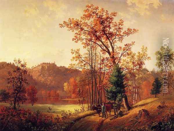 New England Autumn Oil Painting - Samuel Lancaster Gerry
