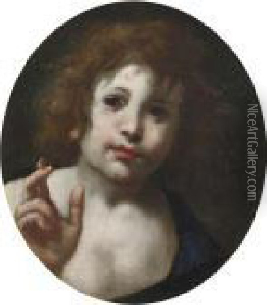 Bildnis Eines Knabens Mit Braunem Haar. Oil Painting - Correggio, (Antonio Allegri)