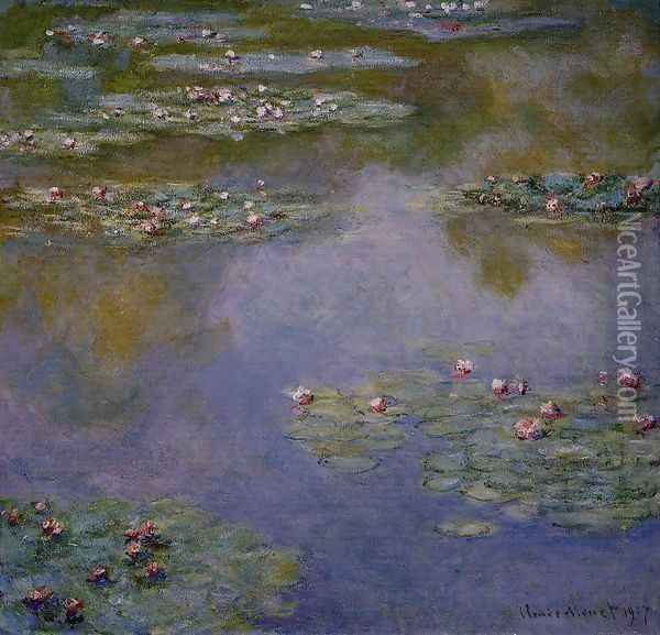 Water-Lilies 4 Oil Painting - Claude Oscar Monet