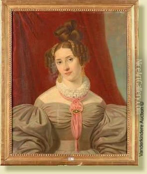 Portrait D'une Dame De Qualite Oil Painting - C. Bosse