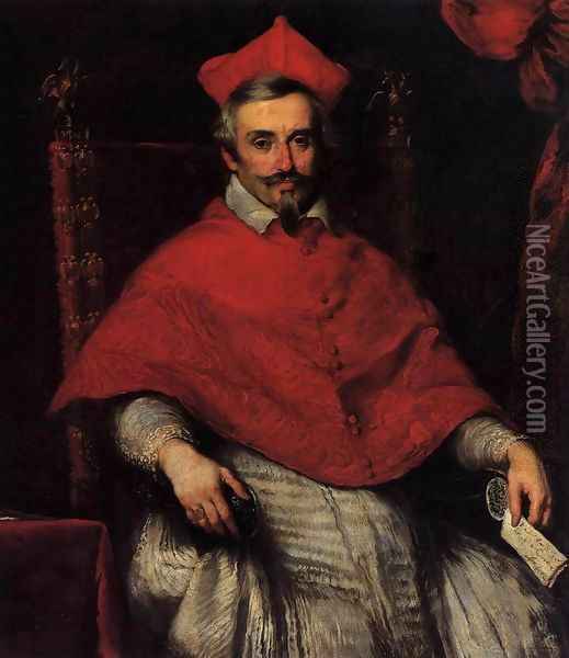 Portrait of Cardinal Federico Cornaro 2 Oil Painting - Bernardo Strozzi