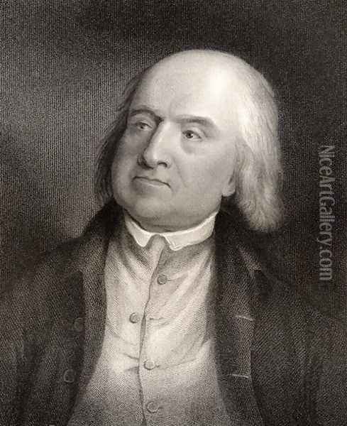 Jeremy Bentham, engraved by S. Freeman (1773-1857) from National Portrait Gallery, volume IV, published c.1835 Oil Painting - William Henry Worthington