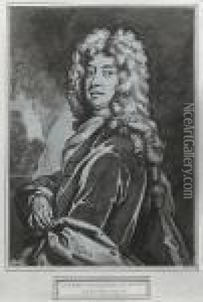 Half-length Portrait Of Algernon Capel, 2nd Earl Of Essex Oil Painting - Sir Godfrey Kneller