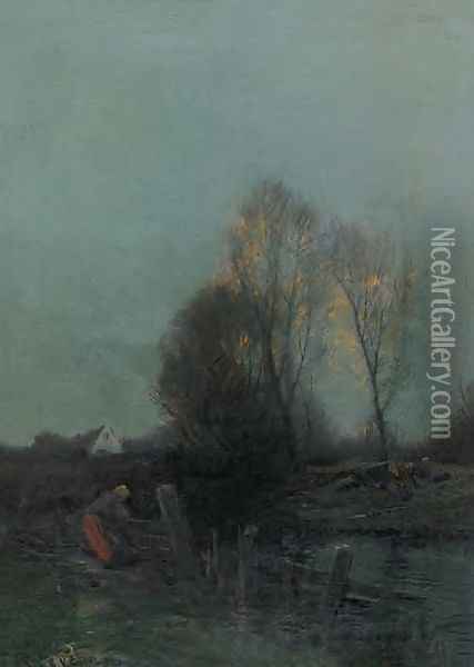 Evening I Oil Painting - Roman Kochanowski