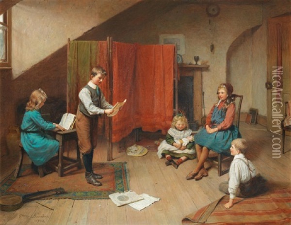 The Performance Oil Painting - Harry Brooker