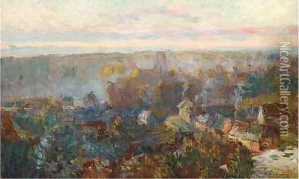 Vue de Moulineux Oil Painting - Albert Lebourg