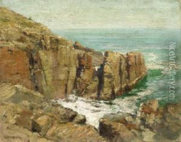 Coast Of Maine Oil Painting - Frank Alfred Bicknell