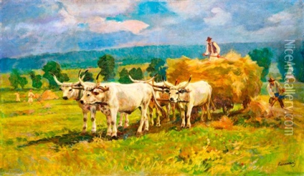 Okros Fogat Oil Painting - Karoly Cserna