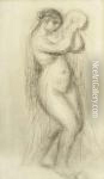 Danseuse Au Tambourin Oil Painting - Pierre Auguste Renoir