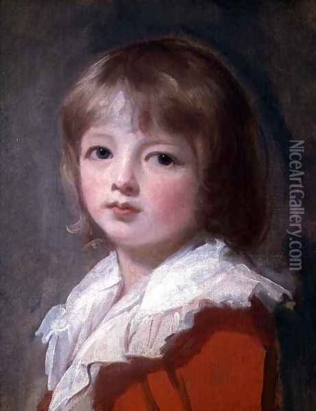 Portrait of a boy Oil Painting - George Romney