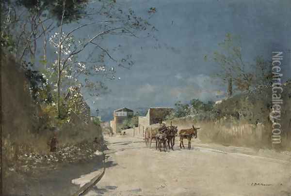 Route to Torre del Greco Oil Painting - Ivan Pokitonov
