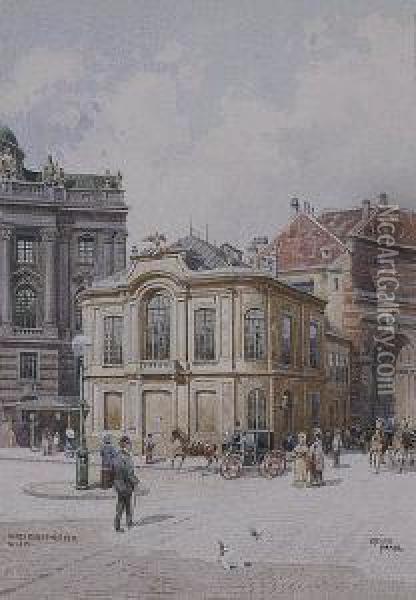 Alteres Burgtheater, Wien Oil Painting - Erwin Pendl