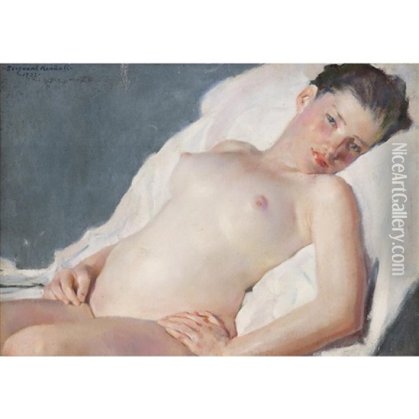 Reclining Nude Oil Painting - William Sergeant Kendall