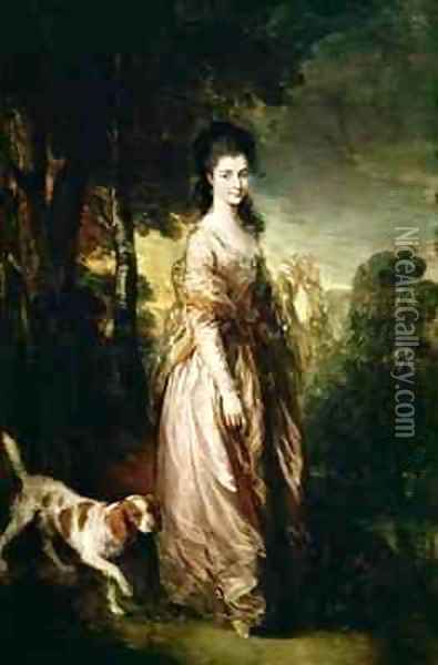 Portrait of Mrs Lowndes Stone 1758-1837 Oil Painting - Thomas Gainsborough