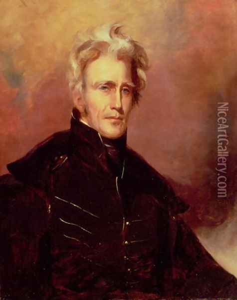 Portrait of Andrew Jackson, 1858 Oil Painting - Thomas Sully