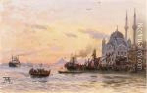 View Of Constantinople Oil Painting - Themistocles Von Eckenbrecher