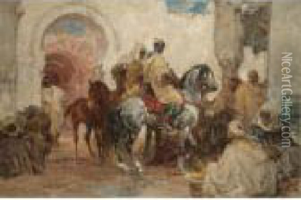 Riders' Return Oil Painting - Henri Julien Rousseau