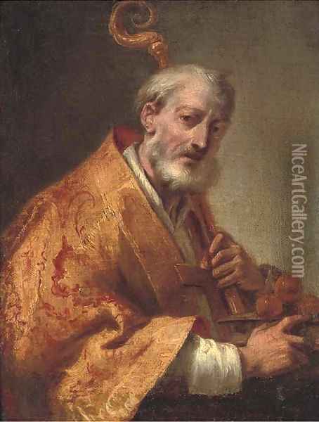 Saint Nicholas of Bari Oil Painting - Nicola Grassi