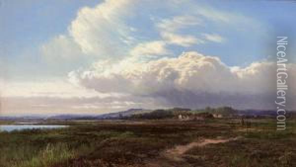Sunshine On The Heath Oil Painting - Arthur Gilbert