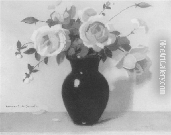 Flowers Oil Painting - Lucien Victor Guirand De Scevola